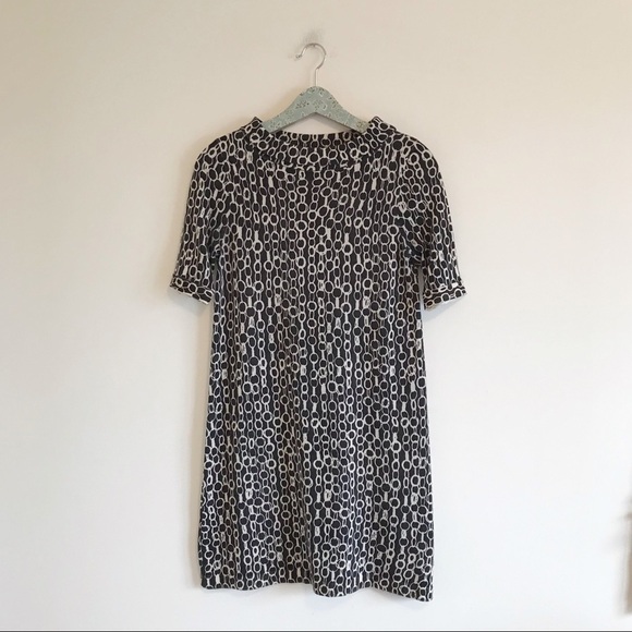 J. Crew Collection Wool Geometric Cowl Neck Dress - Picture 1 of 8